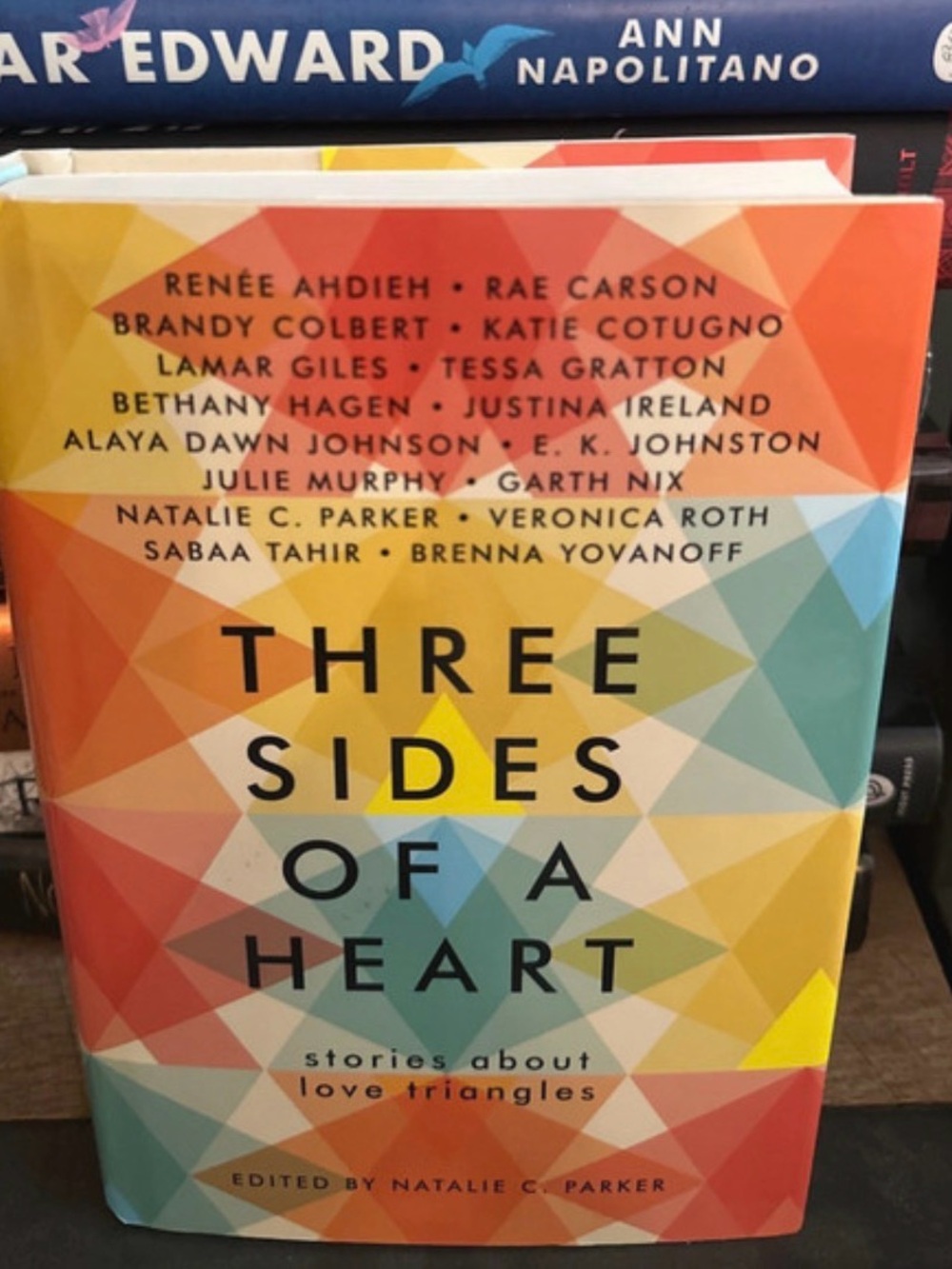 Three Sides of a Heart by Natalie C. Parker - Colorful Geometric Hardcover